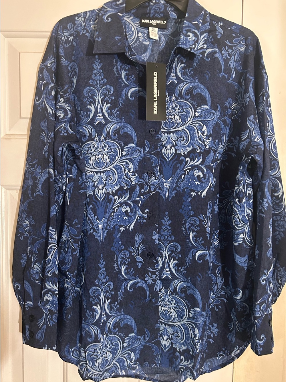 NWT Karl Lagerfeld Paris button down collar shirt
